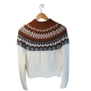 Cooper Key‎ Womens Sweater Size Medium Multicolor Print Soft